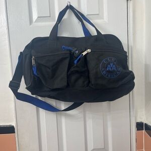 AA CLUB AMERICA NAVY BLUE DUFFLE BAG WITH HANDLES OR SHOULDER STRAP